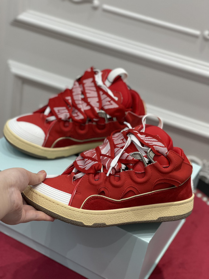 lanv1n leather curb sneakers