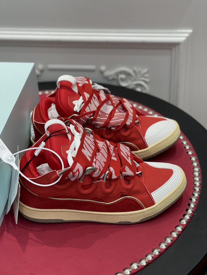 lanv1n leather curb sneakers