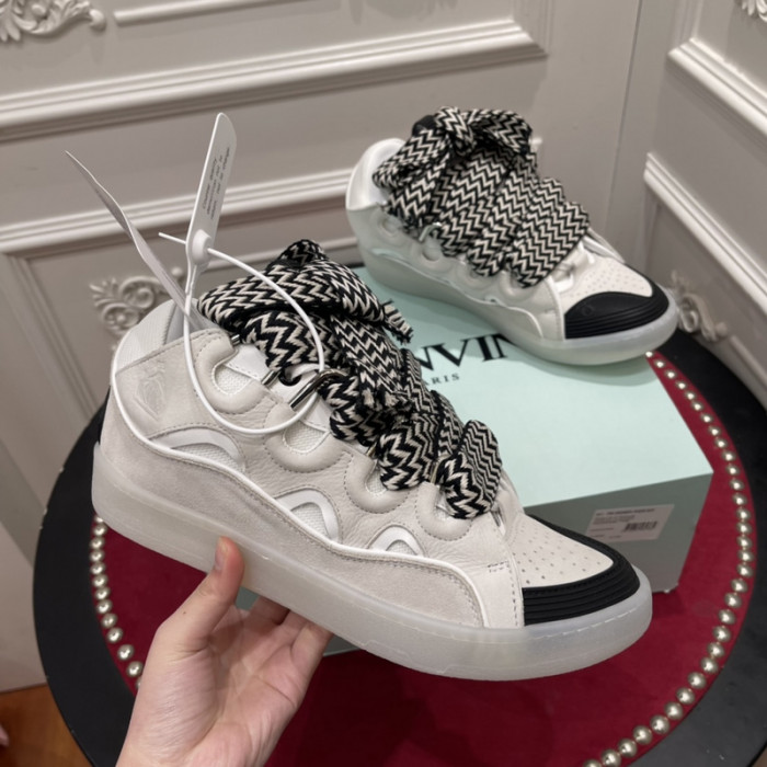 lanv1n leather curb sneakers