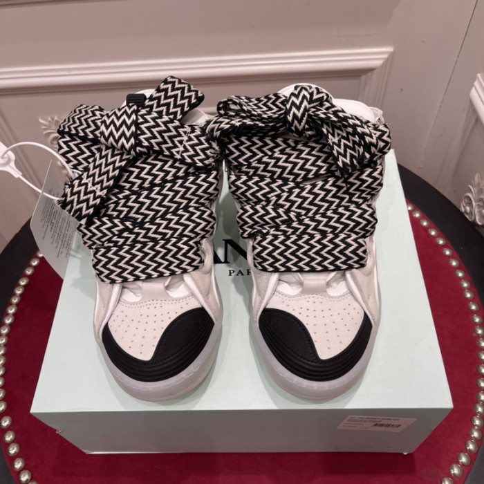 lanv1n leather curb sneakers