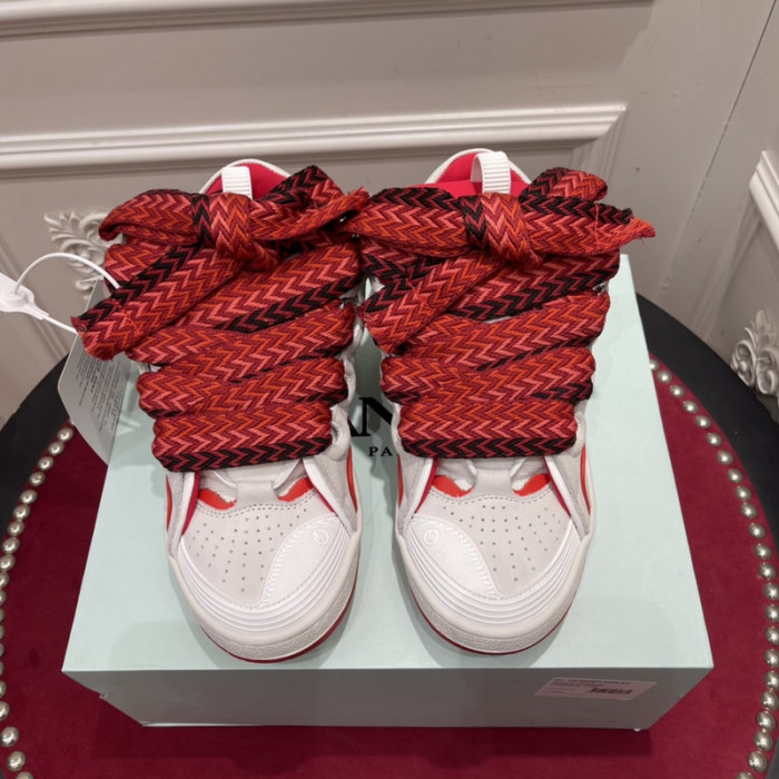 lanv1n leather curb sneakers