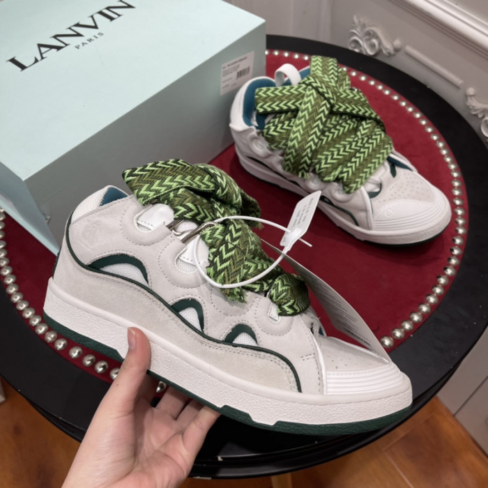 lanv1n leather curb sneakers