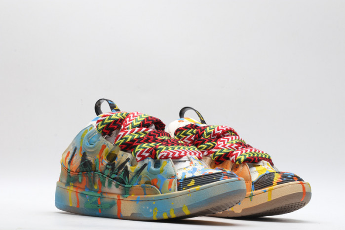 lanv1n leather curb sneakers