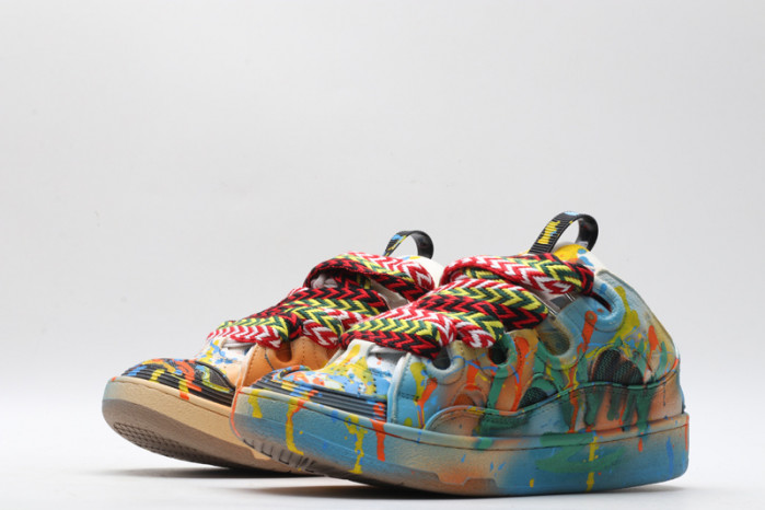 lanv1n leather curb sneakers