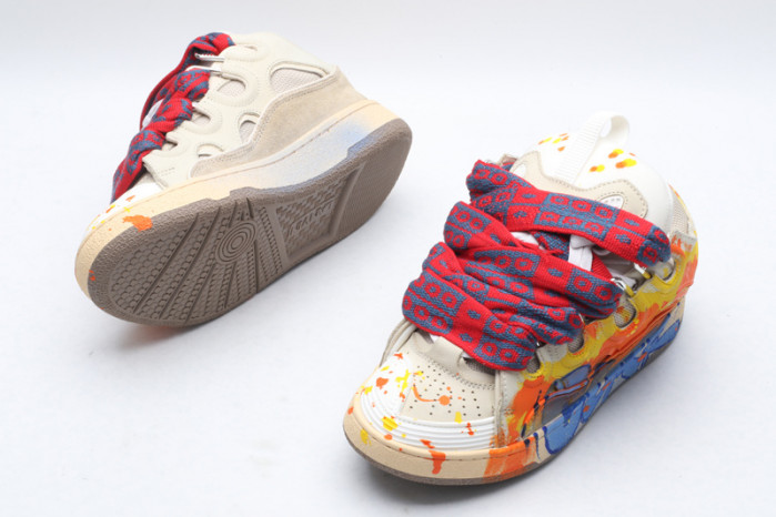 lanv1n leather curb sneakers