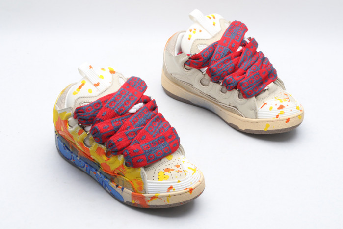 lanv1n leather curb sneakers