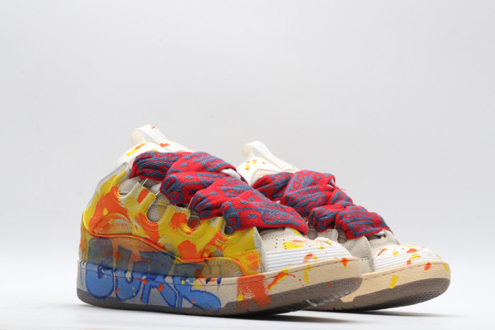 lanv1n leather curb sneakers