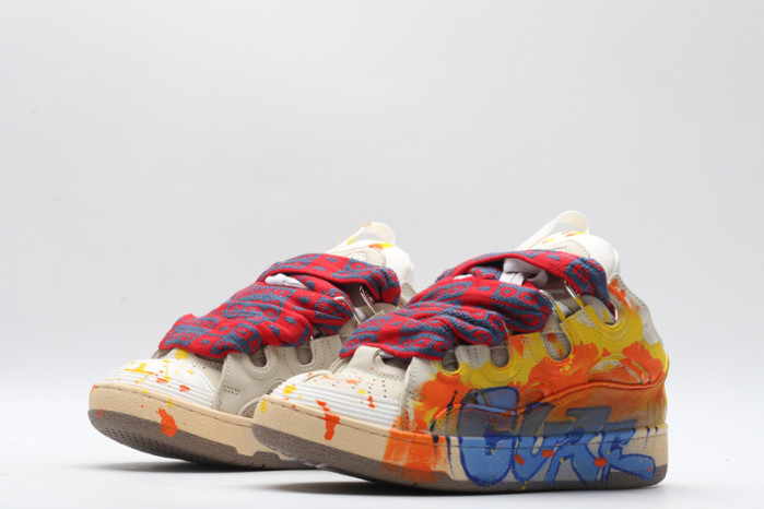 lanv1n leather curb sneakers