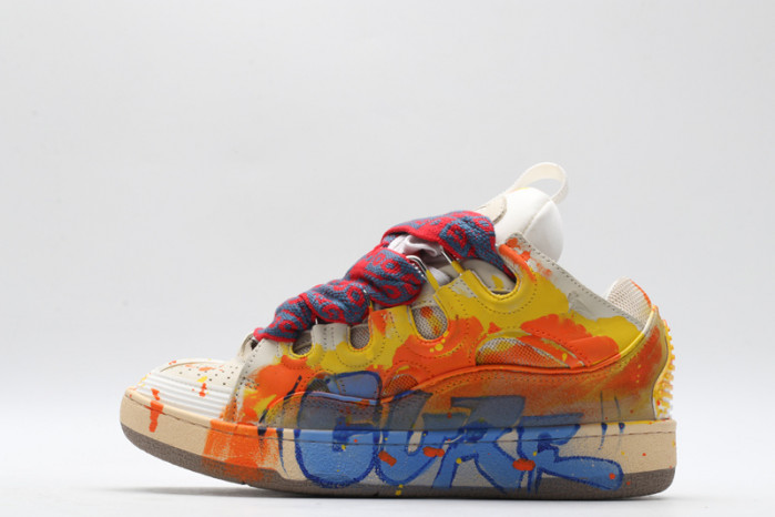 lanv1n leather curb sneakers