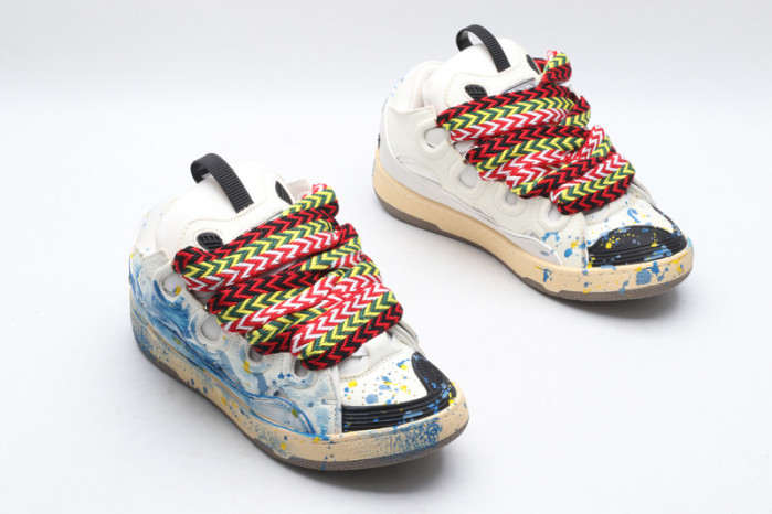 lanv1n leather curb sneakers