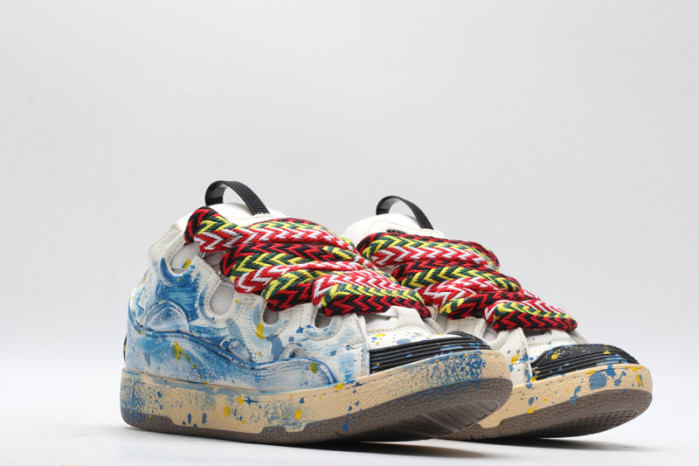 lanv1n leather curb sneakers