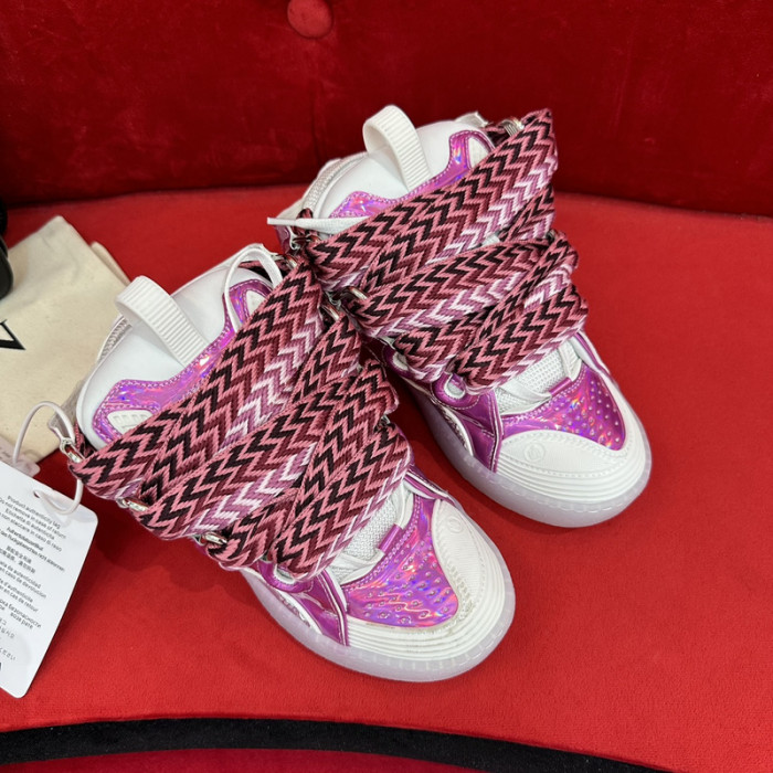 lanv1n leather curb sneakers