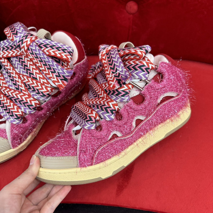 lanv1n leather curb sneakers