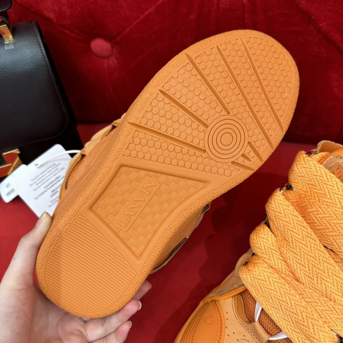 lanv1n leather curb sneakers