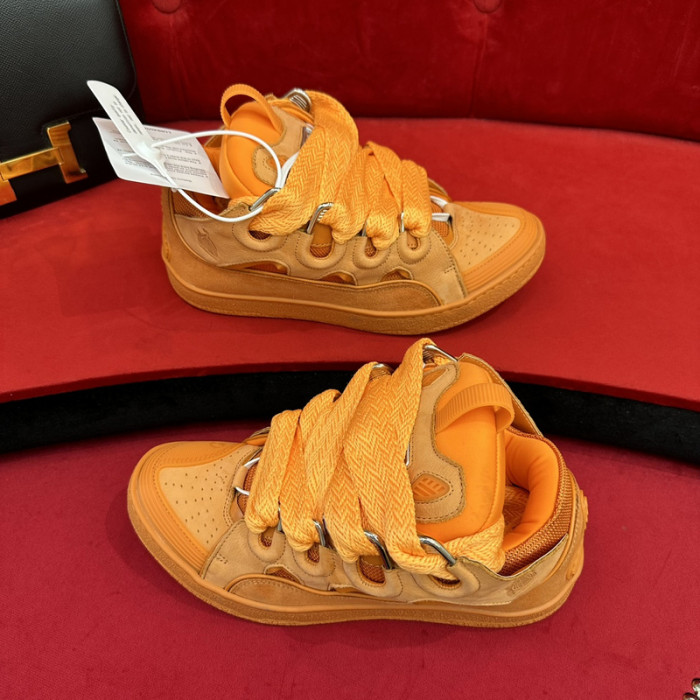 lanv1n leather curb sneakers