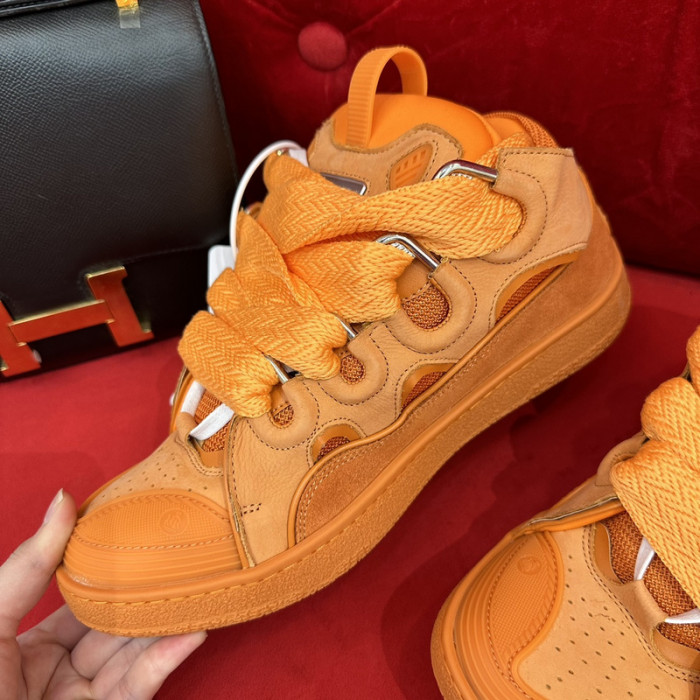 lanv1n leather curb sneakers