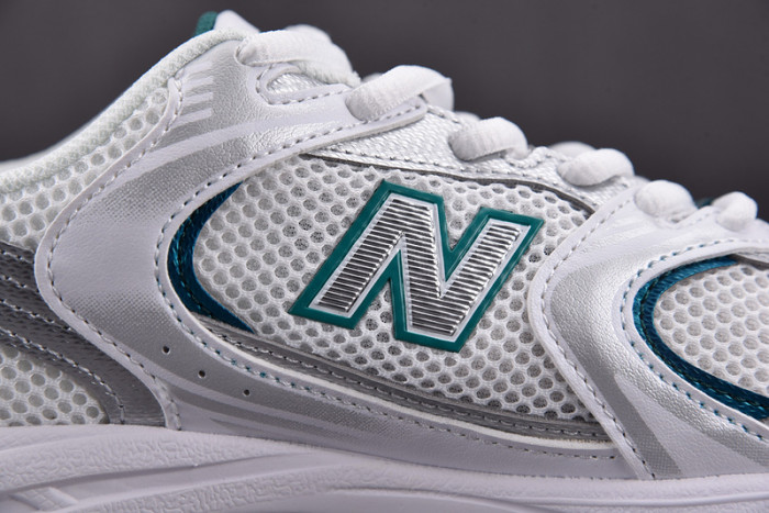 new balance 530 white silver green mr530ab