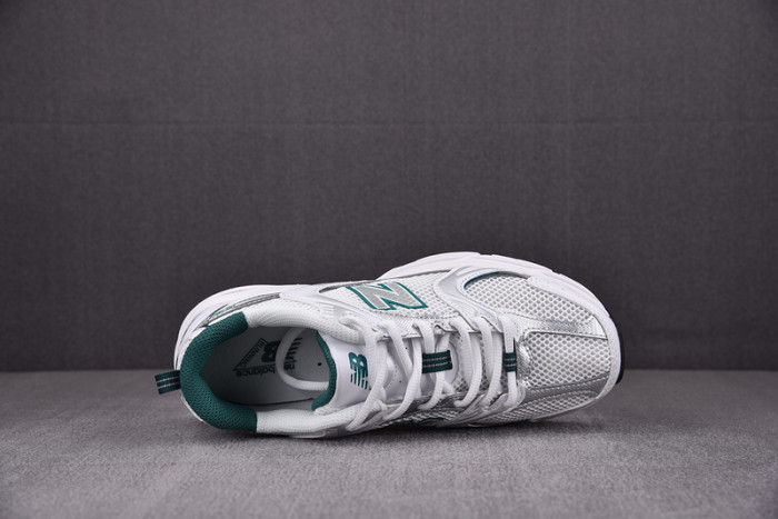 new balance 530 white silver green mr530ab