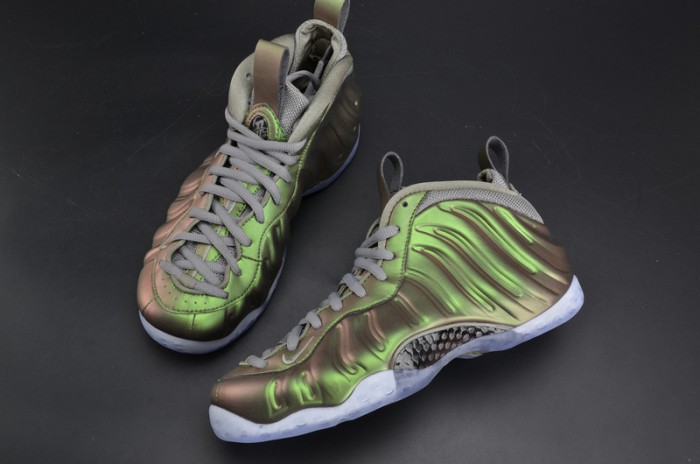 nike air foamposite one “shine” dark stucco/ black aa3963-001
