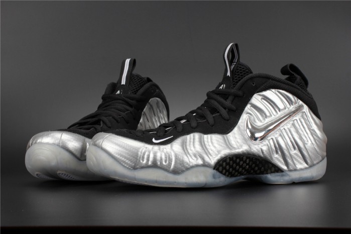 nike air foamposite pro prm “silver surfer” metallic silver mens 616750-004
