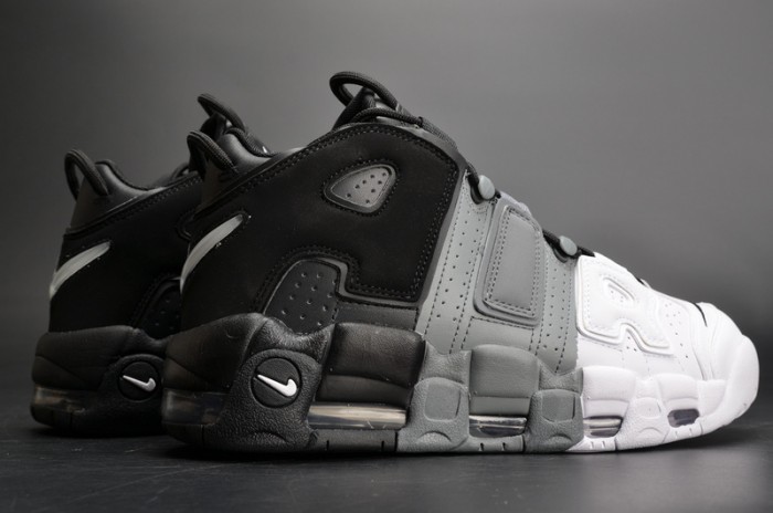 nike air more uptempo “tri-color” black-grey-white mens 921948-002