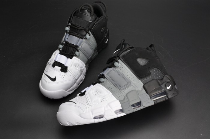 nike air more uptempo “tri-color” black-grey-white mens 921948-002
