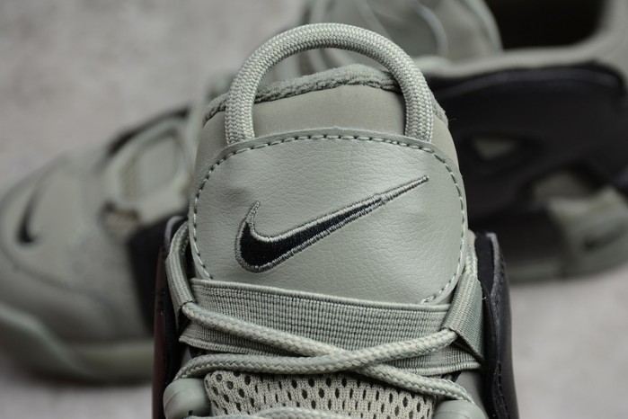 nike air more uptempo “dark stucco” dark stucco/black womens 415082-007